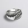 Antique Gold Angel Wing Ring Elegant Couple Rings for Him and Her