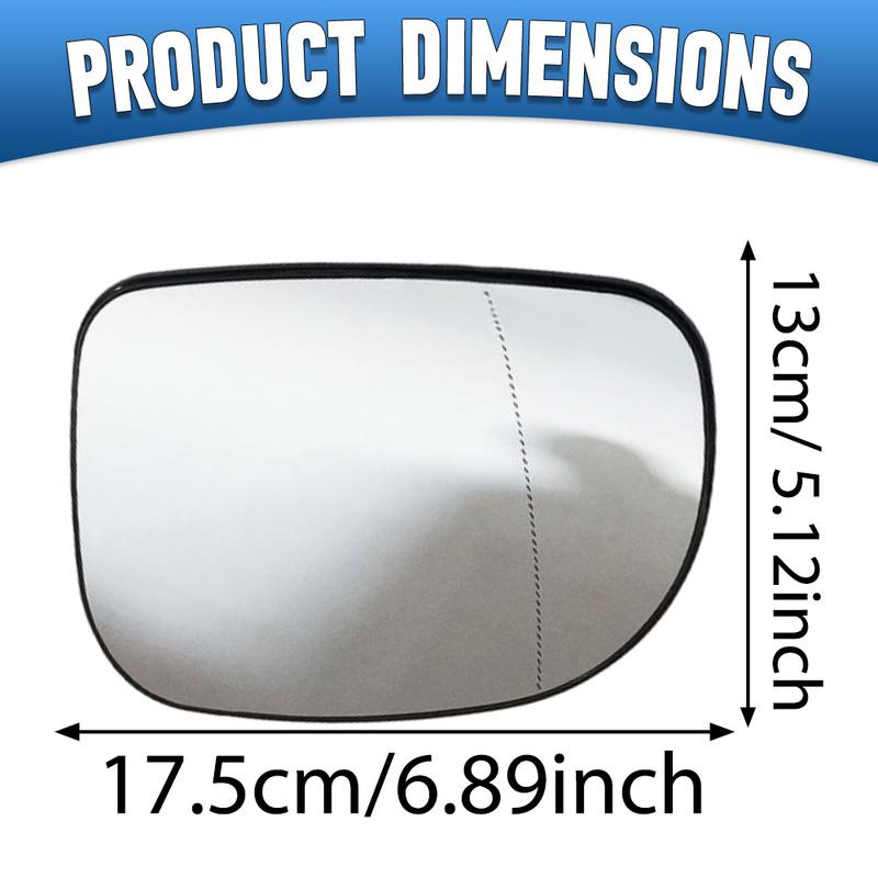 Verwarmd Spiegeldopglas voor Linker/Rechter Deurzijde Achteruitkijkspiegel voor Mercedes-Benz Viano W639 2003 2004 2005 2006 2007 2008-2010