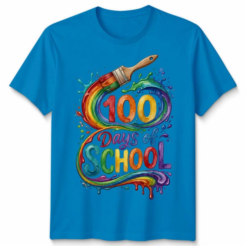 Happy 100 Days Of School Teachers Students Unisex Tshirt Unisexs Unisexs Tee