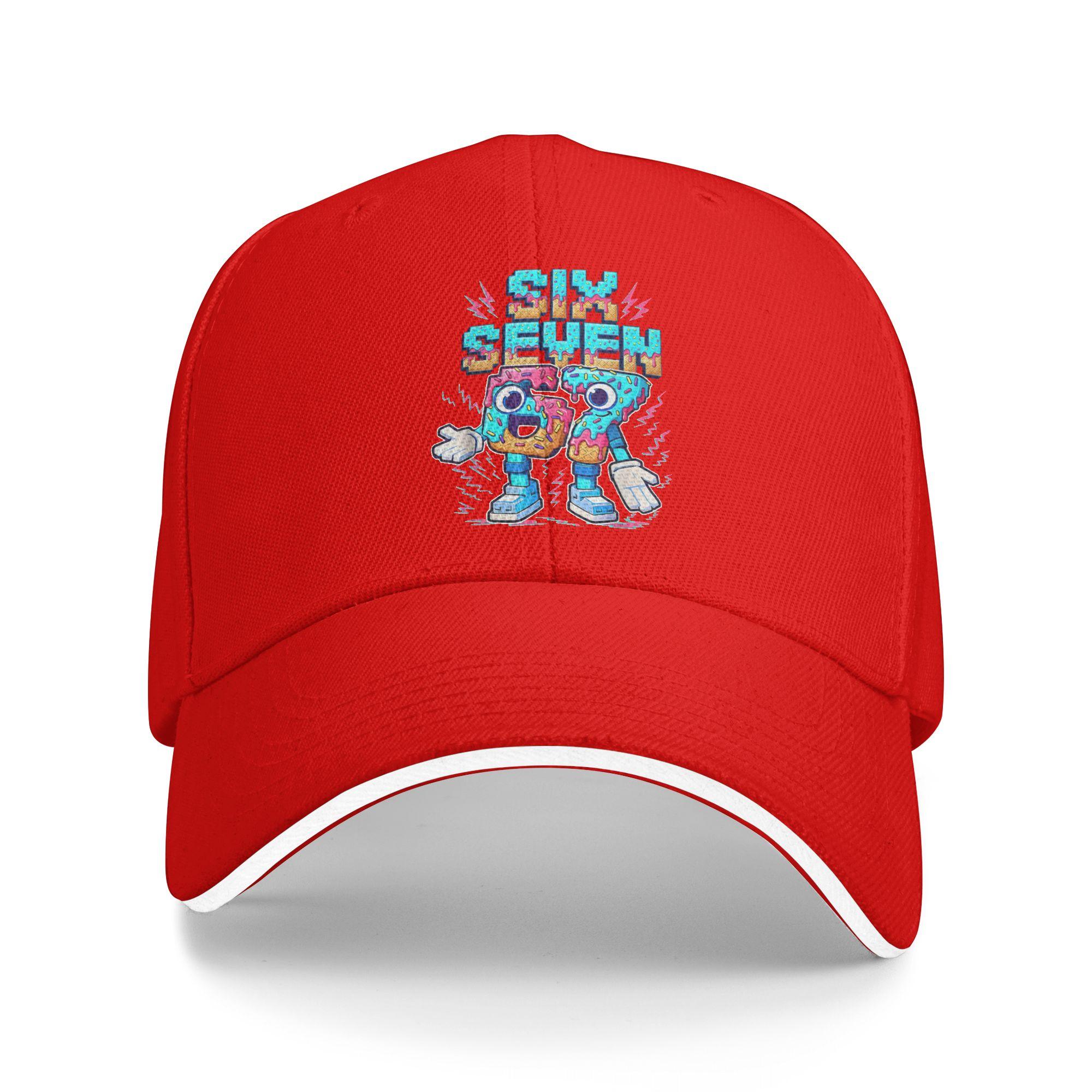 

Unisex 67 Brainrot Italian Meme Funny Six Seven Outdoor Hat Summer Trucker Cap Casual Baseball Cap Hip Hop Golf Sunshade One Size