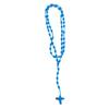 Multipurpose Hand Knotted Crossing Rosary Necklace Sturdy Cotton Thread Jewelry Accessory for Mindfulness Stylish Outfits