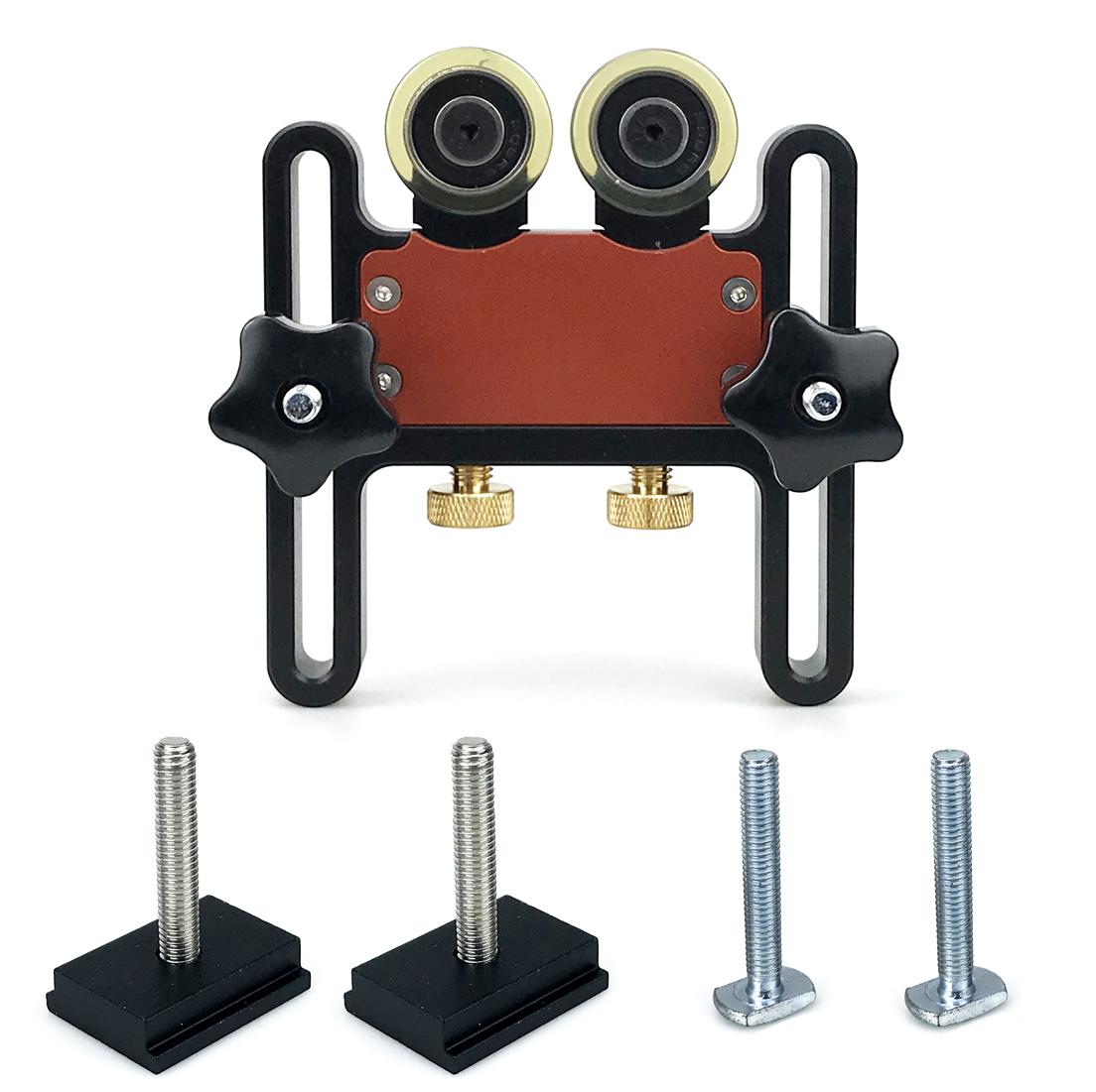 

Деревообрабатывающий подшипниковый подающий ролик Подающее устройство Столы циркулярные Прессующее подающее устройство Направляющая доска Фиксирующее подшипниковое колесо для Т-образных пазов Упор чёрный