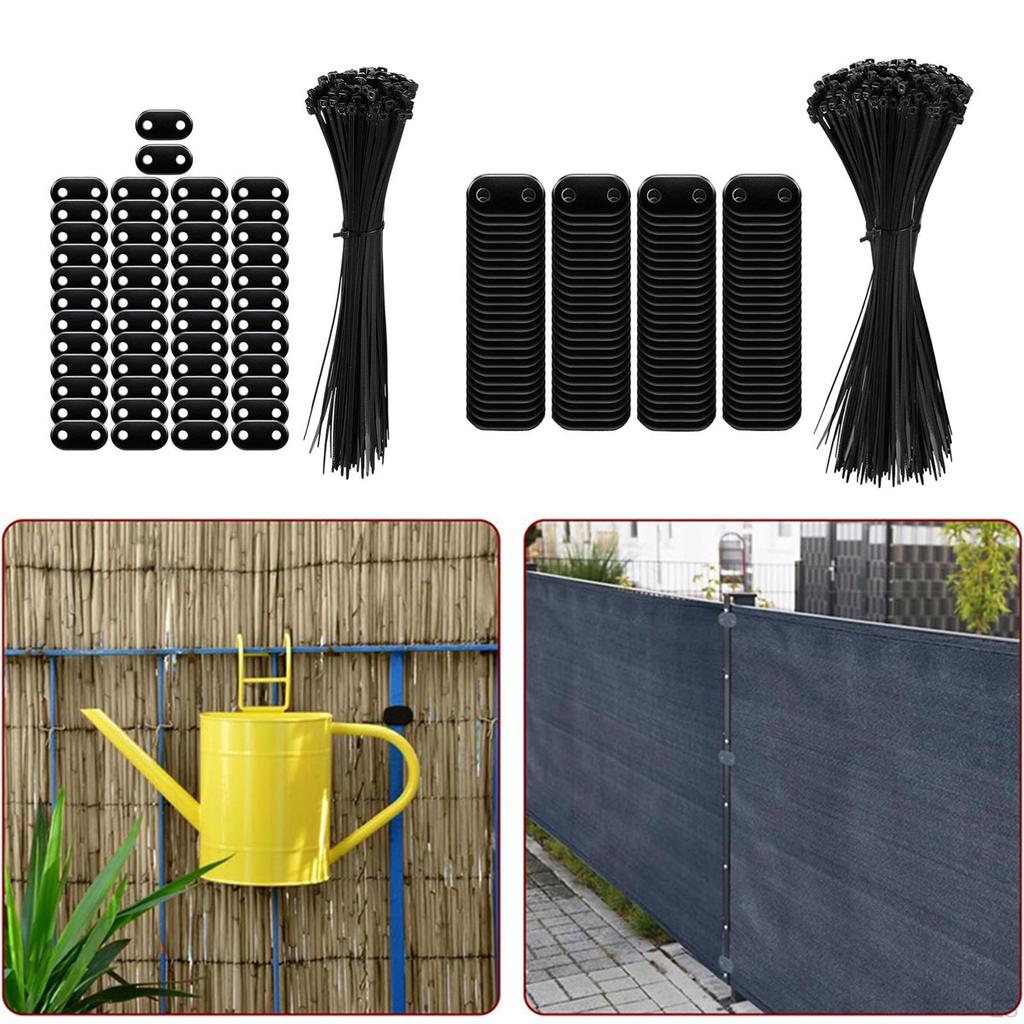 Braces for Fence Privacy Screen with Cable Ties And Securing Tools