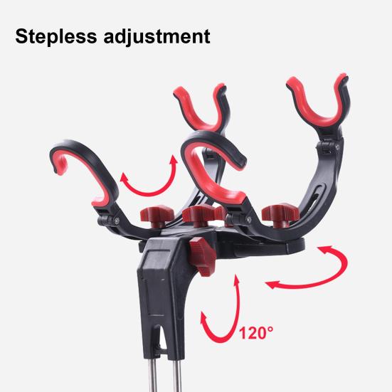 Fishing Rod Holder Adjustable High Toughness Lengthened Bank Fishing Rod Rack Stand for Beach