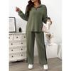IHUASU Women's Fashion Casual Long Sleeve  Pants Suits