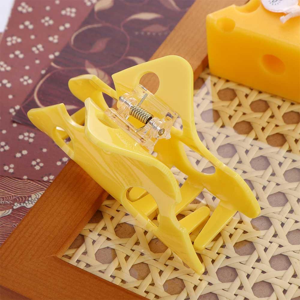 Essigsäure Haarspange Hohl Hai-Klammer Elegante Käse-Acetat-Haarkralle Gesicht Waschen
