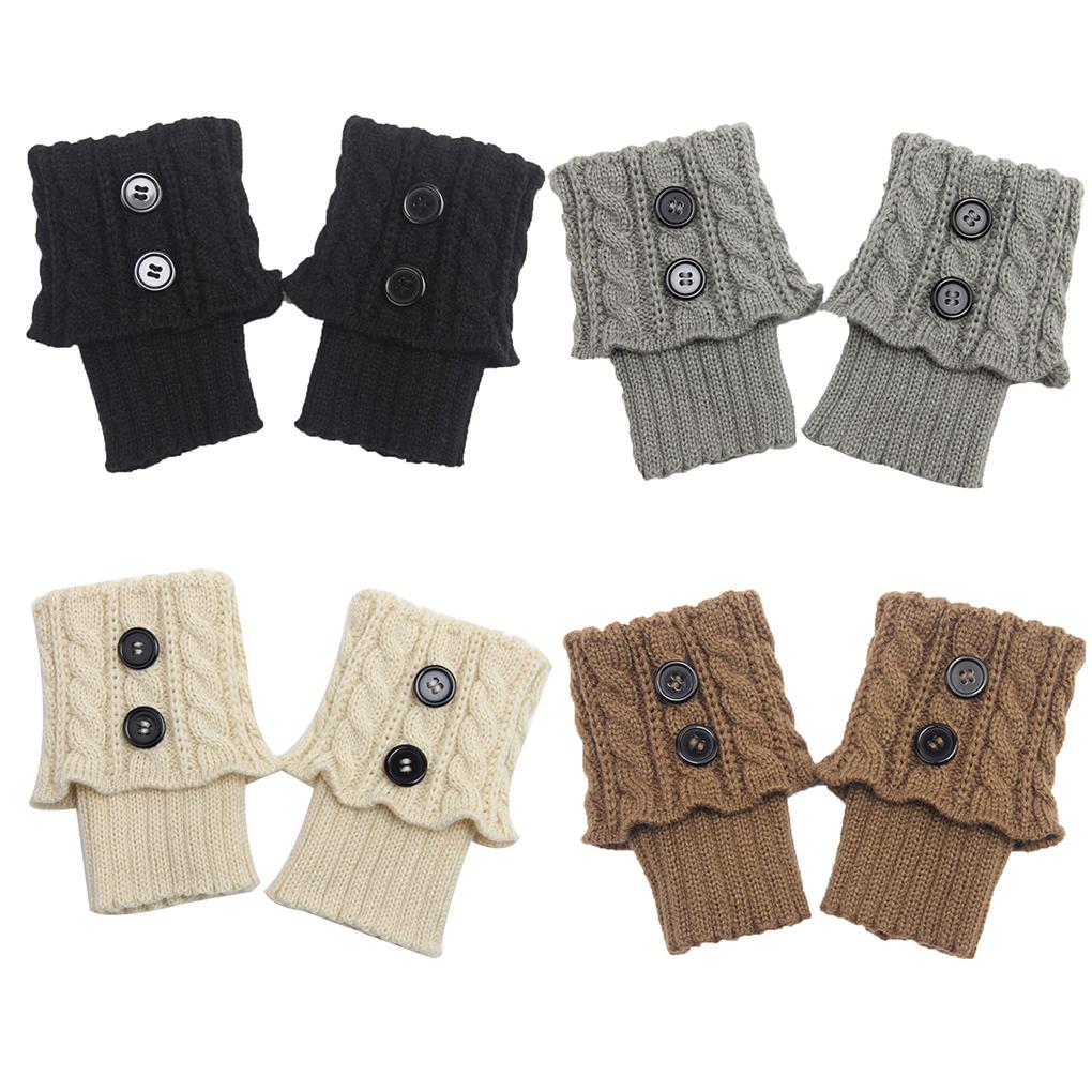 1 Pair Women Boot Socks Leggings Jeans Solid Color Leg Warmer Winter Warm Cold Weather Thermal Dressing Decoration