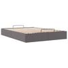 Ottoman Bed without Mattress Gray 140 x 190 cm Faux Leather