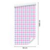 Pink Checkered Wallpaper White, Powder Pink and Azure 50x1000
