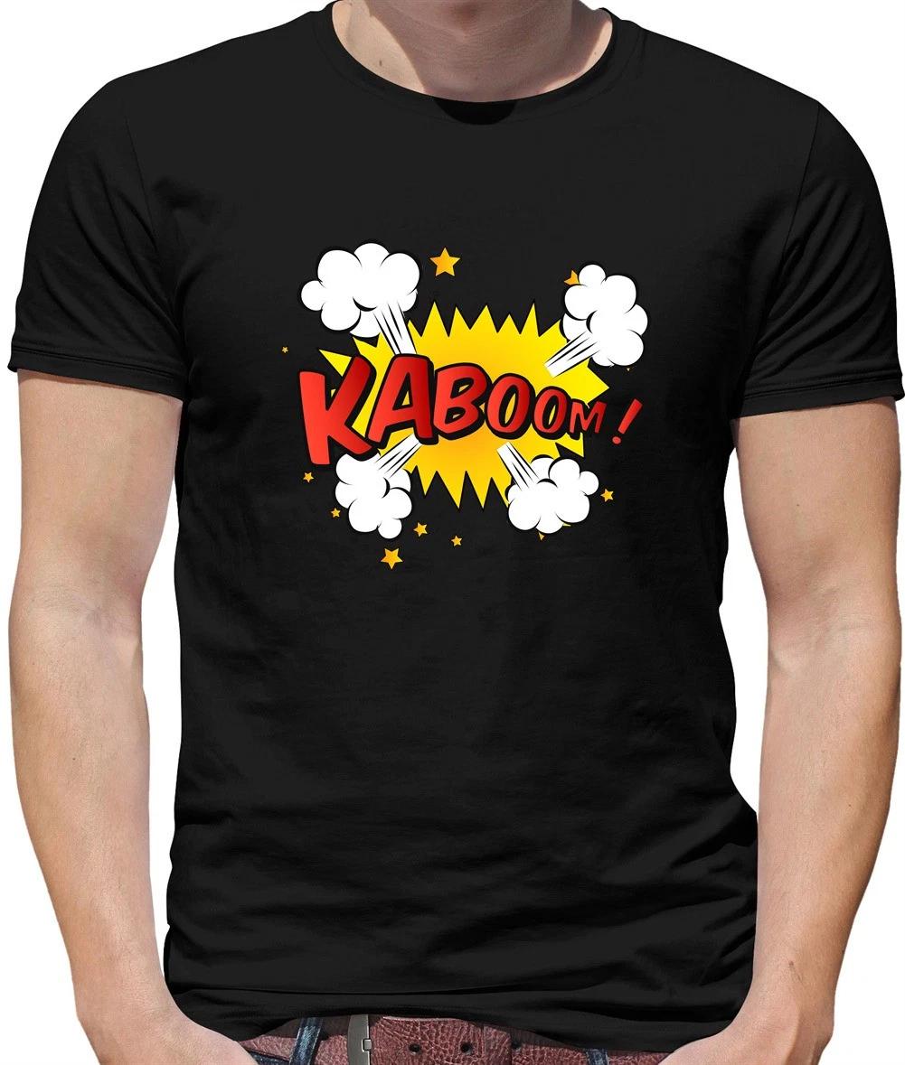 Superhero Kaboom Mens T-Shirt - Comic - Hero - Pop Art - Graphic Novel - Heroes M