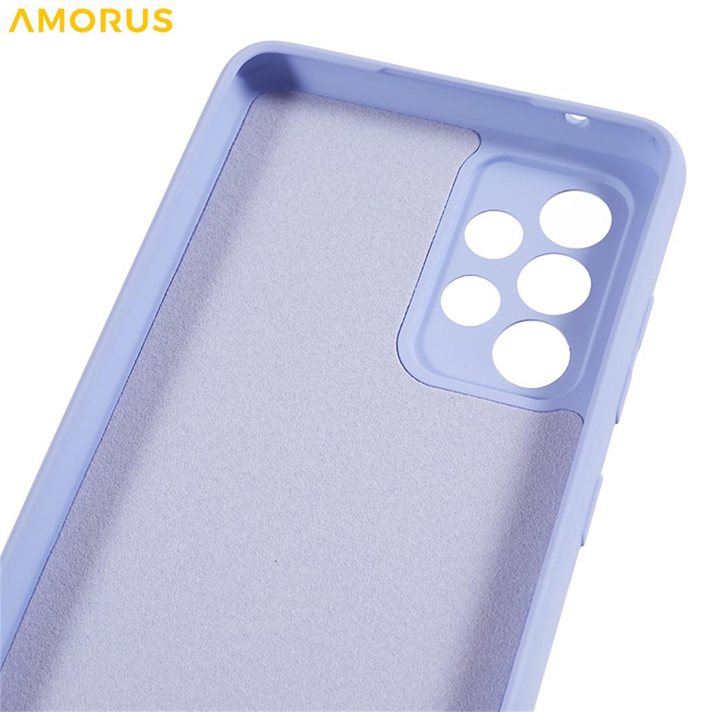 For Samsung Galaxy A52 4G/5G/A52s 5G Case Precise Cutouts TPU Fiber Lining Shockproof Phone Cover