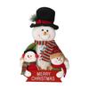Christmas Dolls Decoration Short Plush Printe Santa Claus Snowman Doll for Christmas Tree Ornaments Figurin Room Decor Gift