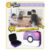 Trading Card Case, Card Storage Box, Game Storage Case, Compatible with Various Card Games (Purple, B)