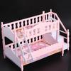 Simulation Dollhouse Double Bed Bunk Bed BJD Doll Princess Double Bed  BJD Doll
