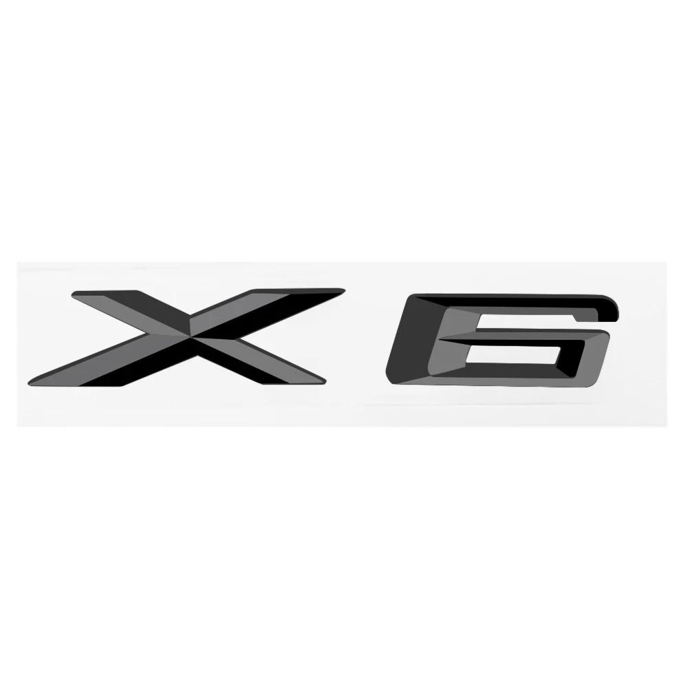 1Pc 3D ABS Chrome Letters X1 X3 X4 X5 Cars Rear Trunk Emblem Badge For X6 E71 F16 E72 G06 X1 X3 X4 X5 Stickers Lettering Accessories