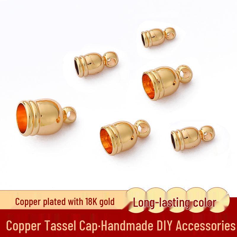 

18K Gold-Filled Tassel Cap End for Leather Cord Jewelry Making