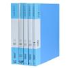 A4 Document Binder with Colored Paper Clips - Transparent Loose-Leaf Organizer for Students and Office Use