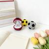 Soccer Ball Shaped Jewelry Box Velvet Material Compact Design Protective Case for Rings and Small Accessories Suitable for Gift Presentation