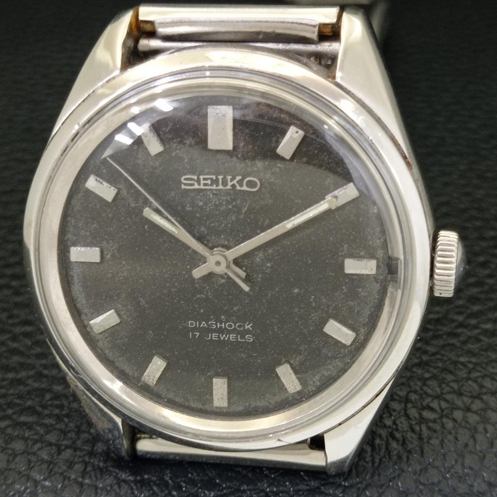 GENUINE VINTAGE SEIKO HAND-WINDING 66B JAPAN MENS ORIGINAL DIAL WATCH a702301-5 R124-a702301