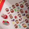 Cyansea Hot Selling New Year God of Wealth Cartoon Nail & Journal Decorative Stickers
