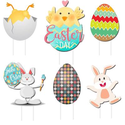 Easter Decorations Outdoor Bunny Chick Eggs Yard Signs Garden Decor
