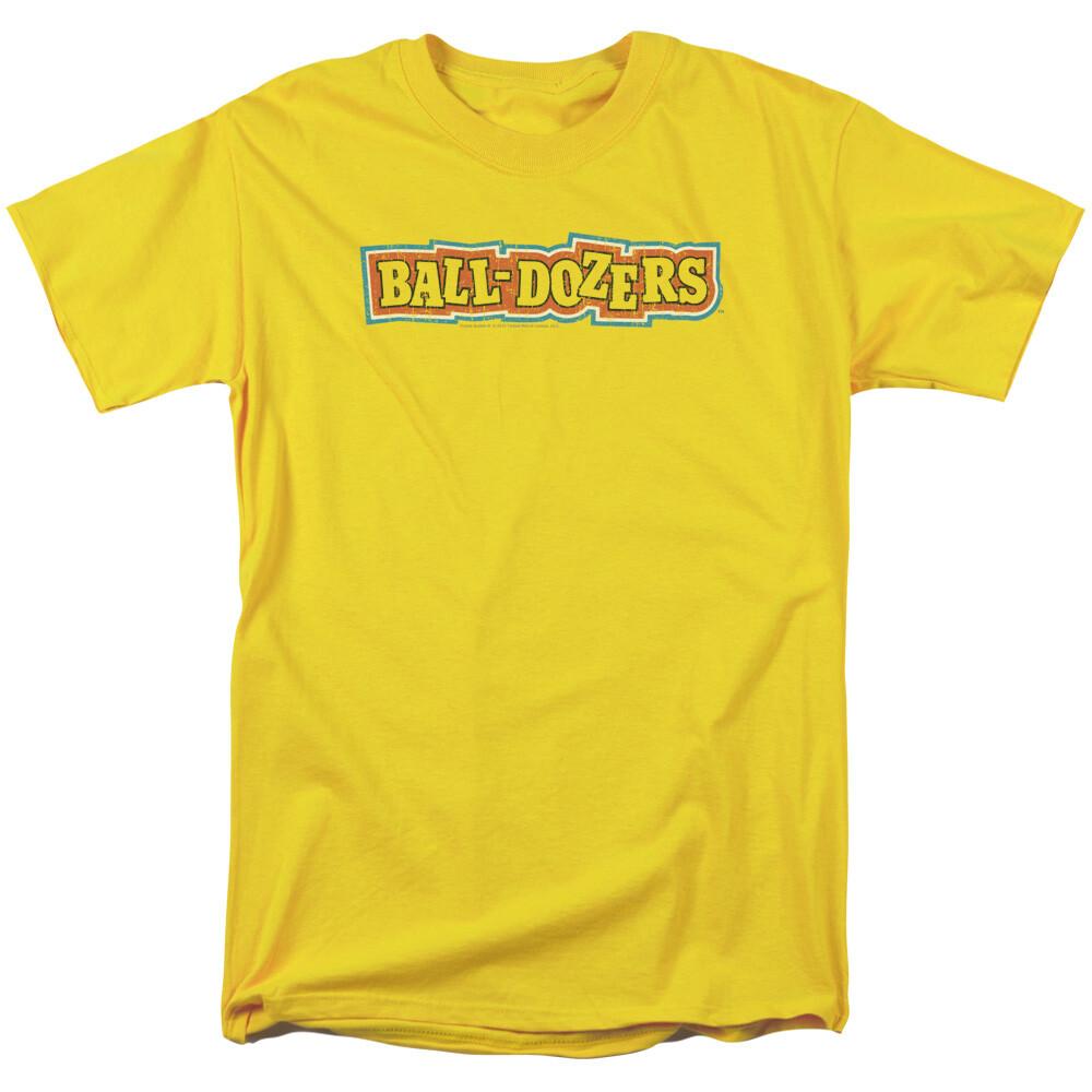 Dubble Bubble Balldozers T Shirt Mens Licensed Jawbreaker Candy Yellow S