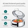 Hydraulic Flip Stainless Steel Buffet Stove Touch Control Electric Heating Breakfast Stove Hotel High-end Buffet Insulated Stove