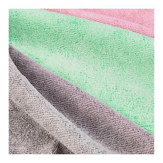 Cloth Microfiber Multipurpose Cleaning Car Wash Dish Cloth 36 Pieces (40 X 30 Cm) Green, Gray, Pink