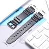 Uhrenarmband für Casio AQ-S810W AE1200WH SGW300 400 500 W-800H Herren Wasserdicht Natürliches Harz Ersatz Dornschließe Armband