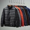 Heren Herfst Winter Draagbaar Lichtgewicht Jas Jeugd Opstaande Kraag Gewatteerd Warm Casual Bovenkleding