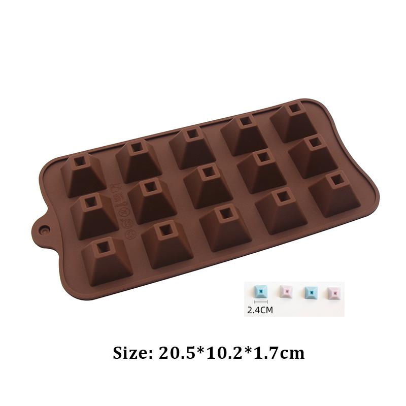 30-58 Chocolate Mould Handmade Candy Jelly Pudding Mold Flower Heart Shape Silicone Moulds Baking Tool