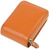 Fashion Genuine Leather Credit Card Holder Zipper Hasp ID Card Wallet Purse