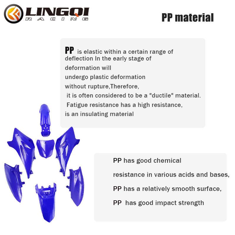 LINGQI Fairing Body Parts Plastic Front Rear Fender Kits TTR Motorcycle Replacement Mudguard For TTR50 Dirt Bike Moto TTR 50