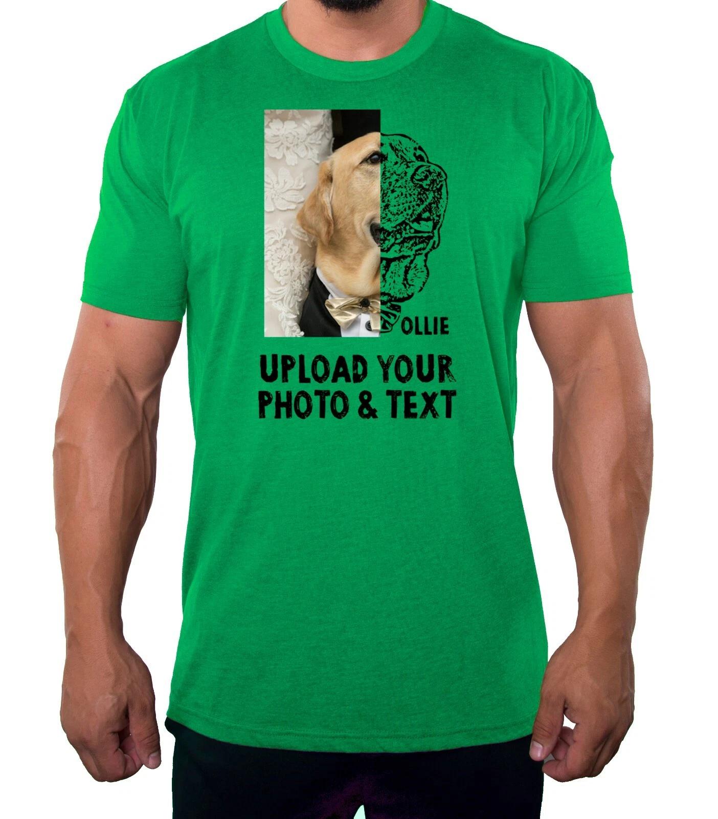 Custom Dog Clothes For Men, Custom Shirt with Dog Face, Personalized Tee S