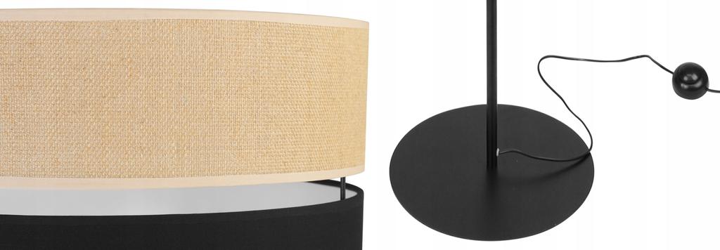 Floor Lamp Standing Metal Lampshade 40Cm Black