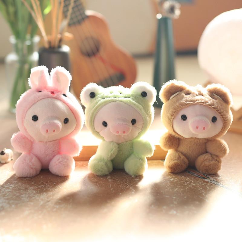 Lovely Pig Plush Keychain Doll Cute Animal Toy For Kids Adorable Charm Bag