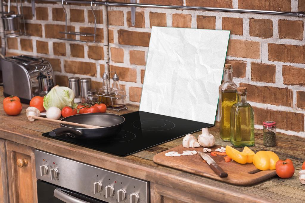GLAS-SCHNEIDEBRETT 52x40 WEISS