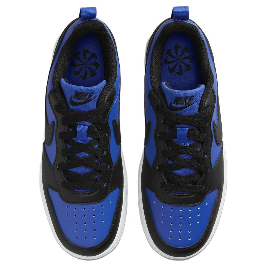 New Nike Court Borough Recraft Anti Slip Wear Resistant Low Top Kids' Skateboarding Shoes Blue Black White Unisex HM6293-480
