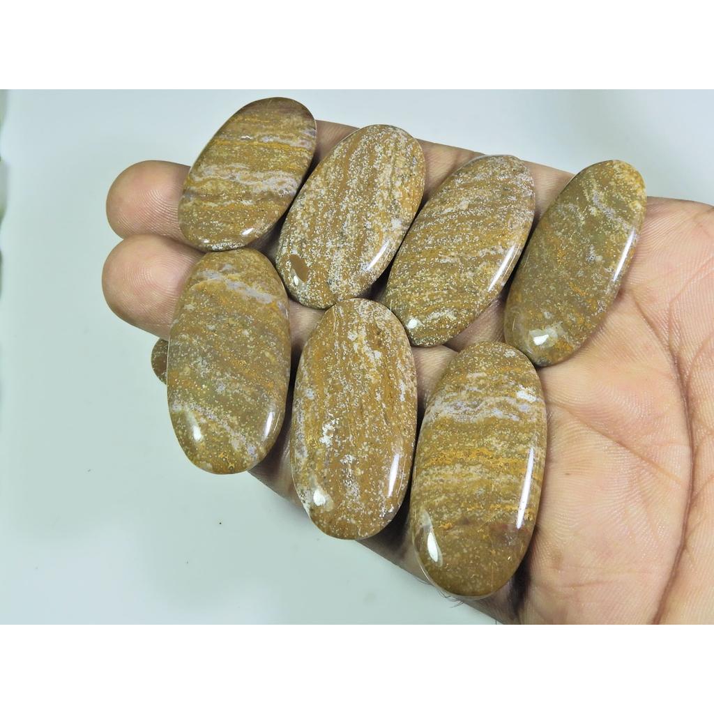 294Cts. Natural Ocean Jasper Oval Cabochon Loose Gemstone 10Pcs Lot A-191