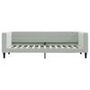 Daybed Light Grey 80x200 Cm Velvet