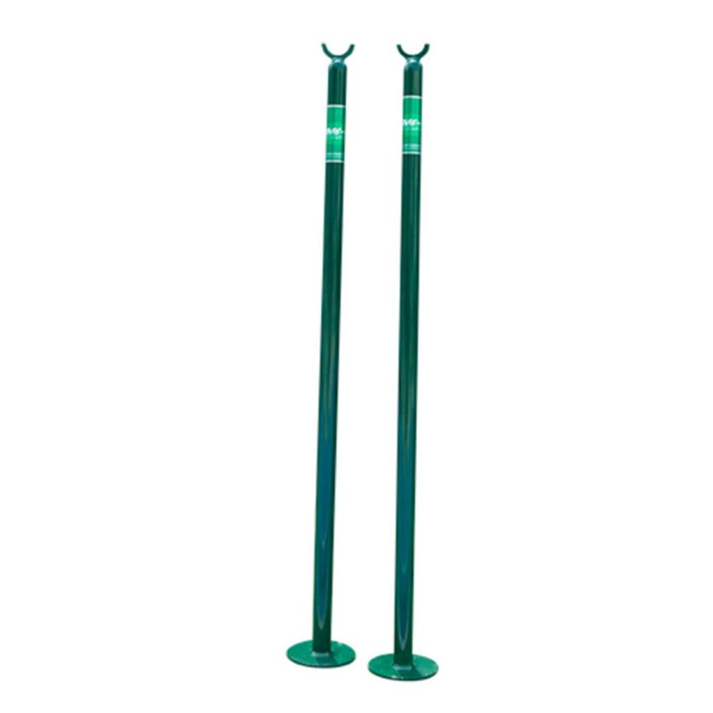 2 Pieces Tennis Singles Stick Aluminum Post Powder-Coated