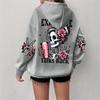 Europe and the United States popular autumn and winter large size sweatshirt printed skull hoodie long sleeve hooded European size sweater