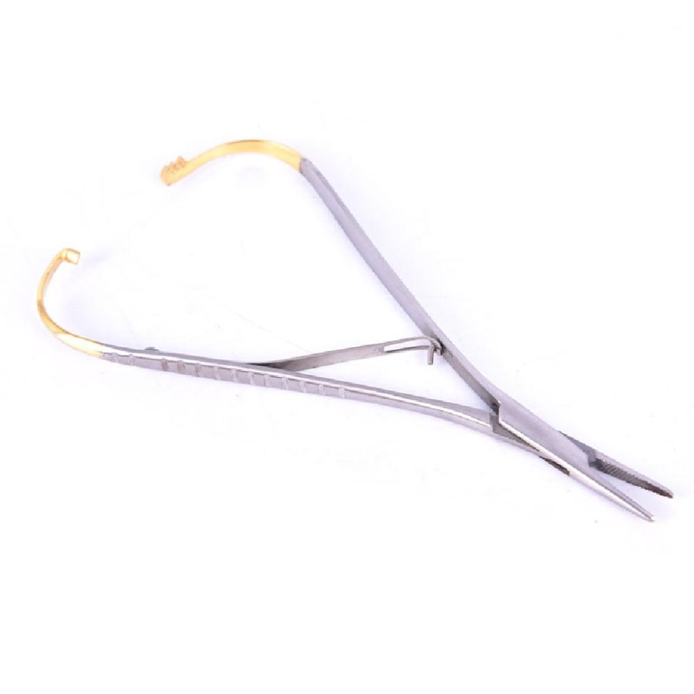 14cm Dental Needle Holder Stainless Steel Elastic Placing Plier Orthodontic Plier  Dental Tool