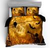 3D Digital Printing Halloween Bedding Pattern Four-Piece Set Three-Piece Set Sticker