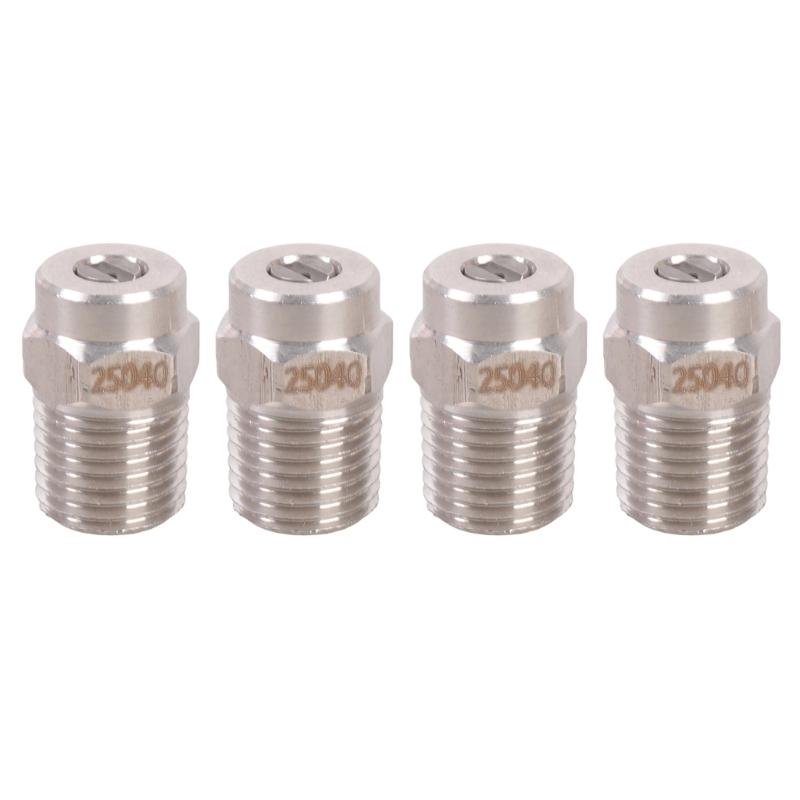 4Pcs Heavy Duty Steel Nozzles Head Tips for Industrial Cleaning Applications Providing Efficient Flow and Easy Connection