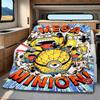 The Minions Breaking Through The Wall Blanket Is Suitable for Beds and Various Other Occasions, Making It A Perfect Gift.