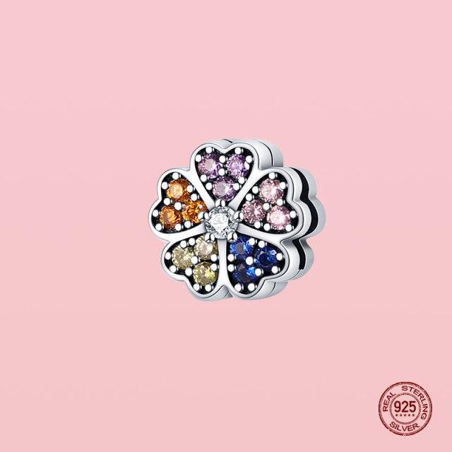 Pendentif en argent sterling 925 avec perles pour bracelet et collier Panjia originaux, bijoux pour femmes