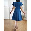 Women's Dress Summer Temperament Elegant V-neck Midi Dress