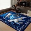1PC Custom Name Ocean Turtles Art Theme Floor Mat Ideal for Living Room, Game Rooms, Office, Bedroom,Floor Mat Playful Design