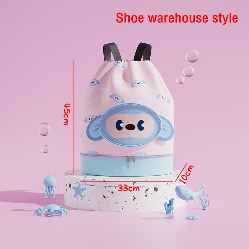 

Летняя мультяшная детская сумка с отделением для сухих и мокрых вещей и отделением для обуви, сумка для хранения купальника, пляжная сумка, наплечная сумка для плавания